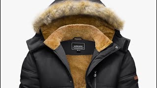 Winter jacket review TACVASEN Mens Thicken Parka [upl. by Rigdon]