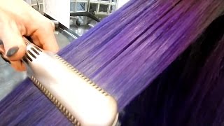 hair dye 2017  hair color 2017  Tutorial Come tingere i capelli Viola 3 [upl. by Kela]