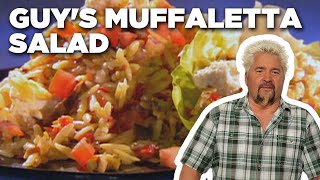 Guy Fieris Muffaletta Salad THROWBACK  Guys Big Bite  Food Network [upl. by Jarvey215]