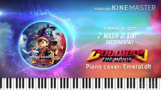 Piano Cover Masih Di Sini  BunkFace  Boboiboy the movie 1 OST [upl. by Malan743]