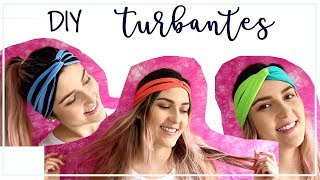 DIY  Cómo hacer turbantes  Diadema  Tendencia 2018 [upl. by Lerad]