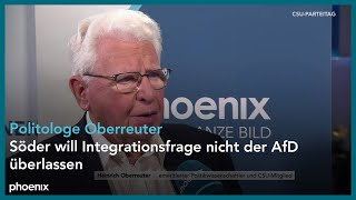 CSUParteitag Interview mit dem Politologen Prof Heinrich Oberreuter [upl. by Popper]