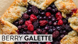 Mixed Berry Galette Cornmeal Crust  Sallys Baking Recipes [upl. by Ijies]