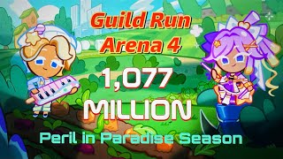 CookieRun OvenBreak  Guild Run Arena 4 Peril in Paradise Season 1077M  GPZ [upl. by Nessi]