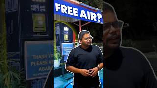 FREE Air At Petrol Pump 🤔shorts free petrol gasstation informative scam hindi cars24 [upl. by Marutani632]