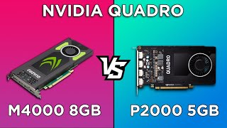 NVIDIA QUADRO M4000 8GB vs P2000 5GB  GAMING TEST  BENCHMARKS [upl. by Grimonia]