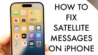 How To FIX Satellite Messaging Not Working On iPhone 2024 [upl. by Leff]