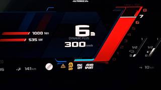 BMW M5 G90 acceleration 0300 kmh 0100 kmh 100200 kmh 200250 kmh racelogic [upl. by Demb]