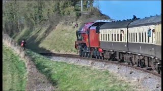 LMS 6100 Royal Scot visits the West Somerset Railway  260309 [upl. by Agiaf]