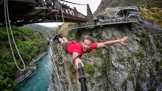 Extreme Bungy Jumping with Cliff Jump Shenanigans Play On in New Zealand 4K [upl. by Rhianna]