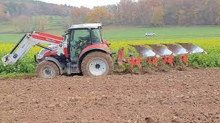 Pflügen 2020 mit Steyr Kompakt 4085 und Kuhn Master 120 [upl. by Cofsky]