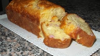 Ricetta PLUMCAKE SALATO prosciutto cotto e formaggio  GiAlQuadrato [upl. by Groeg484]