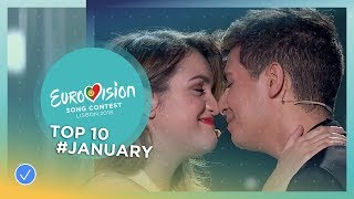 TOP 10 Most watched in January 2018  Eurovision Song Contest [upl. by Gerstner325]