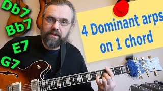 4 Dominants Arpeggios over One Chord 💡  Simple but great concept [upl. by Ayahsal]