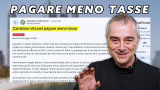 Cambiare Vita Per Pagare Meno Tasse  Reddit Reaction [upl. by Antoni]