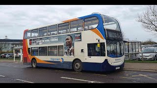 Onboard Stagecoach Peterborough AE10BXX on the 5a to Hampton [upl. by Capwell953]