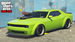 GTA 5 Online  BRAVADO GAUNTLET HELLFIRE Dodge Challenger Demon  DLC Vehicle Customization [upl. by Prudy743]