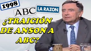 ¿Traicionó Luis María Anson a Guillermo Luca de Tena ABC al fundar La Razón  1998 [upl. by Tilden]