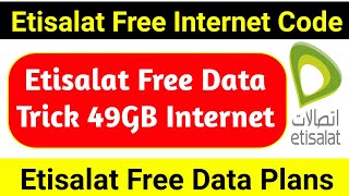 Etisalat Free internet code  Etisalat Free Data Package  Etisalat Free Data plans  Etisalat UAE [upl. by Hsemin856]