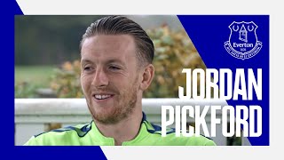 JORDAN PICKFORD MY FIRSTS  England and Everton No1 talks debuts fatherhood and food [upl. by Adihahs]