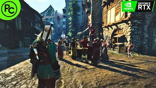 NOVIGRAD 1080P 60 FPS CABARET REALISTIC GRAPHICS GAMEPLAY  The Witcher 3 Wild Hunt [upl. by Corinne]