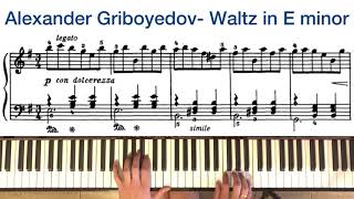 Alexander Griboyedov  Waltz in E minor classicalmusic beautifulmusic russianmusic [upl. by Ladonna]