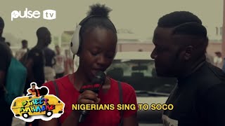 Wizkid Soco Wande Coal Iskaba Lil Kesh Shoki Remix On Street Karaoke  Pulse TV [upl. by Azile]