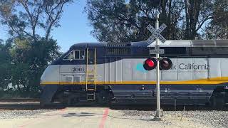 Eckley Pier Railway Crossing Crockett CA USA [upl. by Nilauqcaj735]