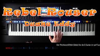 Rebel Rouser  Duane Eddy Cover mit titelbezogenem Style eingespielt auf Yamaha Genos [upl. by Avaria]