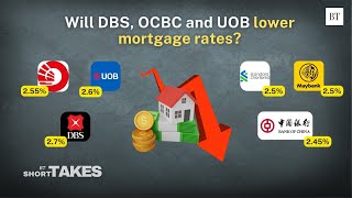 Will DBS OCBC and UOB lower mortgage rates to compete with foreign players [upl. by Mckeon]