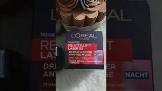 LOréal Paris Revitalift Laser X3 Nachtcreme lorealistarclub lorealparis [upl. by Arnulfo]