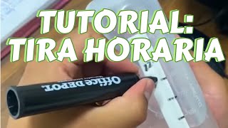 Tutorial Cómo hacer una tira horaria [upl. by Ennasor971]