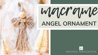 Easy Macrame Angel Ornament [upl. by Tegdirb]