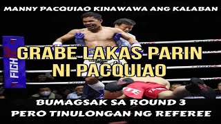 Congrats Pacquiao Bumagsak sa round 3 pero tinulongan ng referee ang kalaban [upl. by Akino]