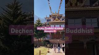 Dechen Choekhor Buddhist Monastry🪷travelshotsvideosmountains [upl. by Shotton94]