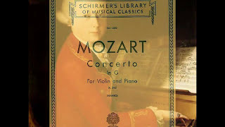 Mozart Violin Concerto No 3 in G major K 216 2mv piano accompaniment [upl. by Ennovy]