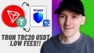 Tron TRC20 Wallet for USDT Tutorial Send USDT for Lowest Fees [upl. by Shelia701]