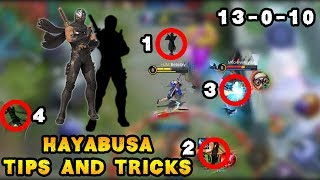 Hayabusa Tips And Tricks  Mobile Legends Bang Bang [upl. by Carlene568]