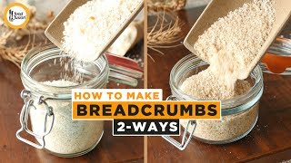 Homemade Bread Crumbs 2 Ways Recipe By Food Fusion [upl. by Simmie15]