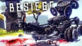 BESIEGE CUSTOM CREATIONS FUNNY MOMENTS  Ravaged Gameplay Montage [upl. by Neeka]