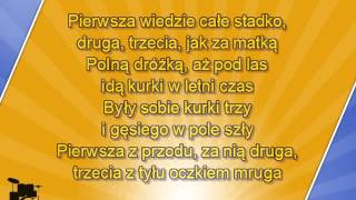 Były sobie kurki trzy  z linią melodyczną  karaoke [upl. by Ahsilet]