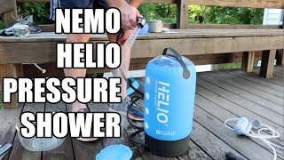 NEMO HELIO PRESSURE SHOWER VS SEA TO SUMMIT POCKET SHOWER AND COLEMAN CAMP SHOWER [upl. by Eniksre269]