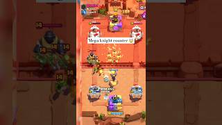 Mega knight counter 🤯  log bait deck  shorts battleroyale supercell [upl. by Lahcsap]