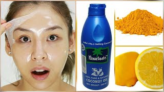 Skin Whitening Coconut Oil Facial  Get Fair Glowing Spotless Skin Permanently  SC [upl. by Adonis]