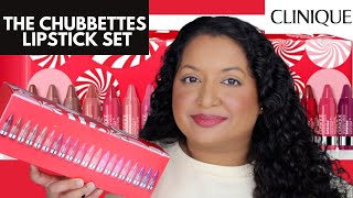 Clinique The Chubbettes Lipstick Set Review amp Swatches [upl. by Reece613]