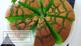 Pandan Sponge Cake Recipe  Resepi Kek Span Pandan  Kek Pandan Bakar [upl. by Gustafsson]