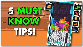 5 MUST KNOW tips for TETRIS beginners [upl. by Sanburn]