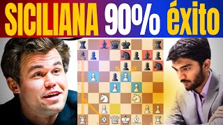 Jugada SECRETA en la Siciliana de Carlsen contra Gukesh [upl. by Beall]