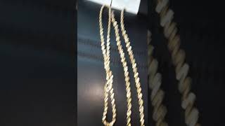 New JACOJE JEWELRY review 18k Diamond Cut Rope Chain 6mm 24inchjacoje [upl. by Gnilrets]