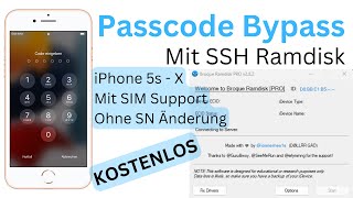 Passcode mit SSH Ramdisk umgehen  iPhone 5s  X  KOSTENLOS  Broque Ramdisk  GermanDeutsch [upl. by Neliac468]